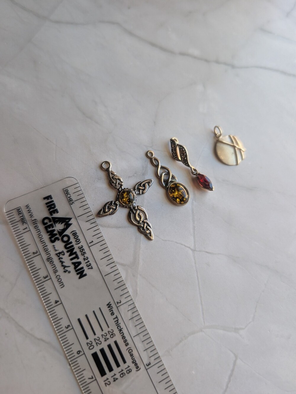 Sterling Silver 925 Vintage Jewelry Lot – Earrings & Pendants - Picture 9 of 9